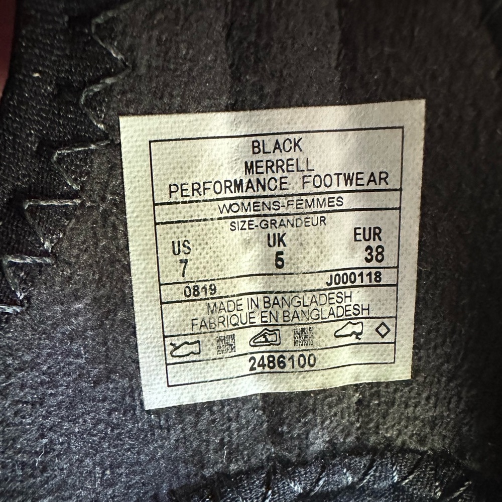 Merrell Black Charcoal Muri Lattice Sandals - Picture 11 of 13